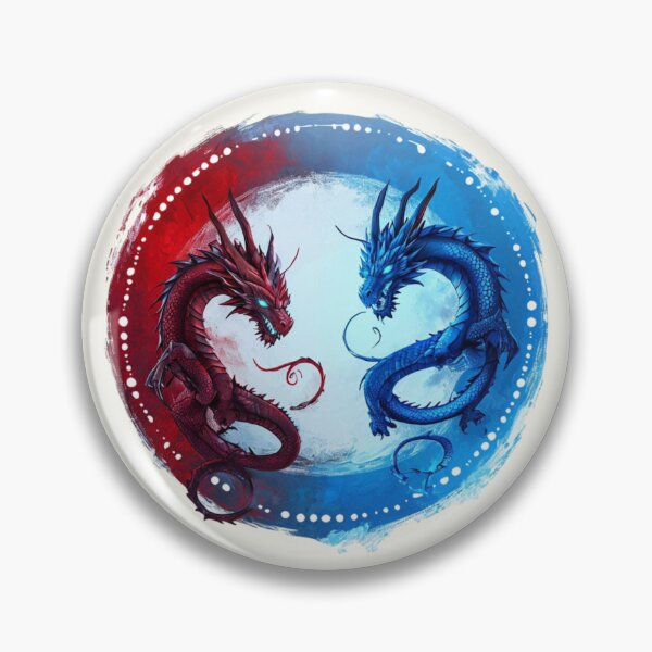 Item preview, Red And Blue Dragons designed and sold by Aise06.
