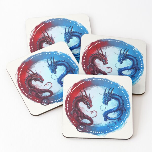 Item preview, Red And Blue Dragons designed and sold by Aise06.