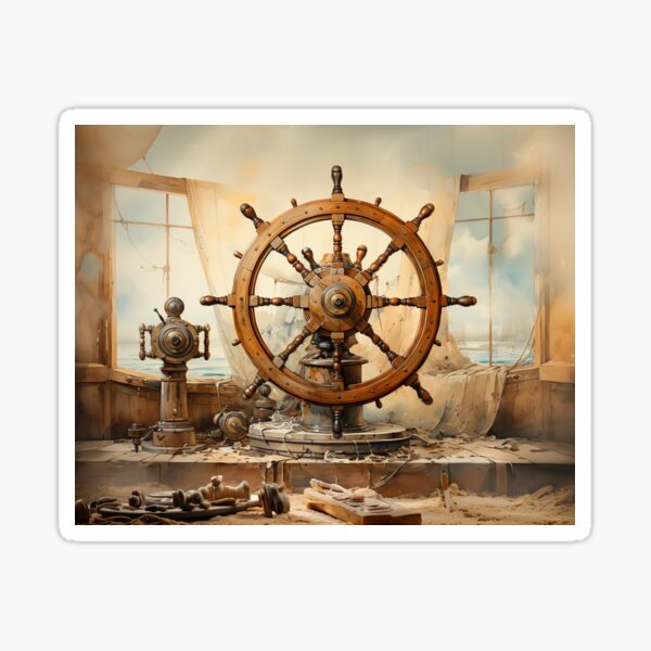 Item preview, Nautical - Ships Wheel designed and sold by KootenayDesigns.