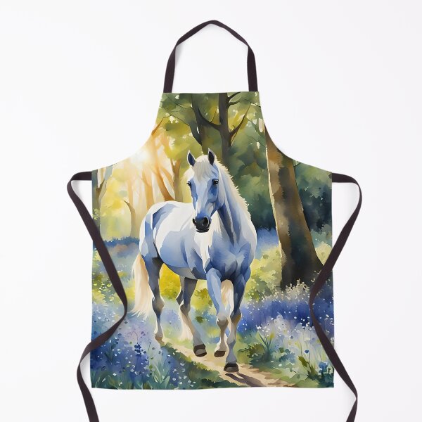 Item preview, A White Horse and Bluebells in the Forest designed and sold by Country-Artist.