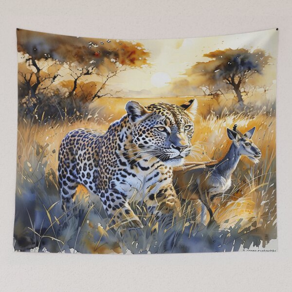 Artikelvorschau, The Leopard and its Prey entworfen und verkauft von Collection de trésors .