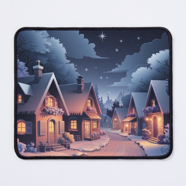 Item preview, Copy of Pictures of a group of houses at night on a cold day designed and sold by fas166.