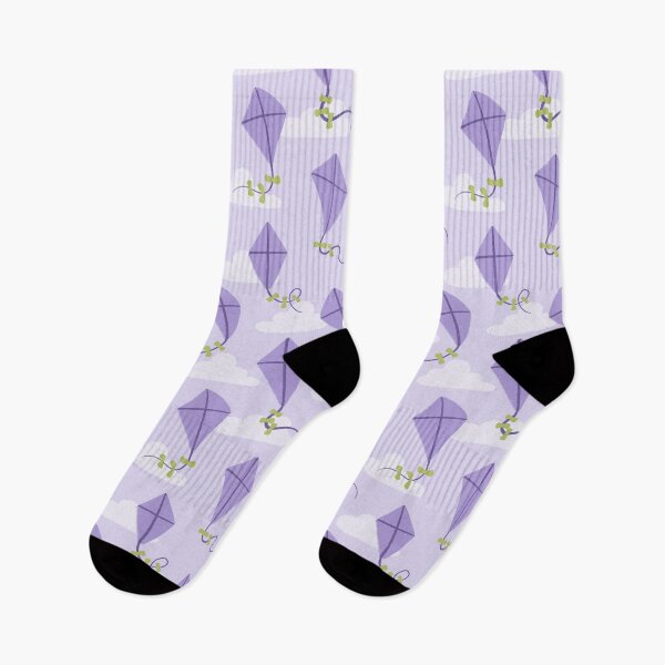 Item preview, Fly Away Little One | Kites in Lilac, Children's Room Illustration, Cute Hand-Drawn Pattern designed and sold by Zorana Stevanovic.