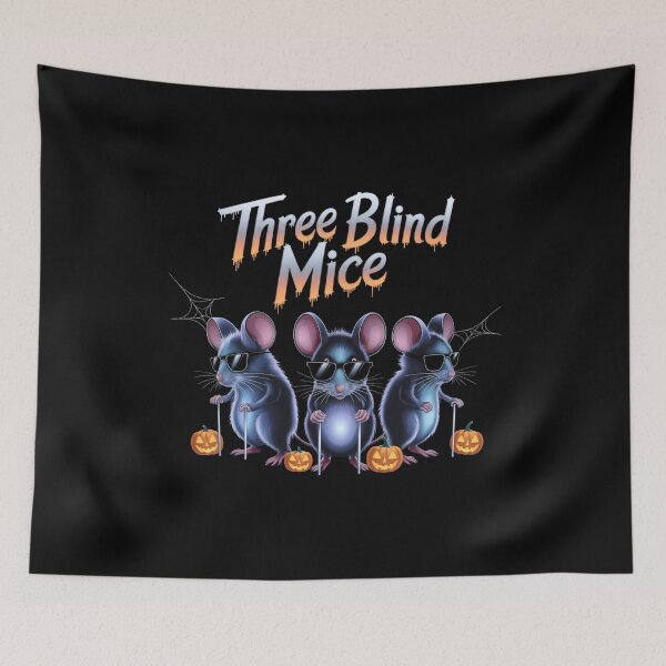Item preview, Three Blind Mice Matching Halloween - The perfect gift for fans of Halloween, funny group costumes, and humorous illustrations. designed and sold by Zyziowsky.