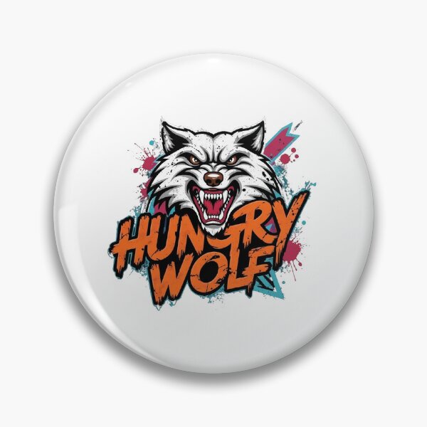 Item preview, "Howl of the Wild: Hungry Wolf Sticker" designed and sold by Sticker-lovers3.