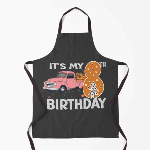 Item preview, It's my 8th birthday pink truck fall pumpkin designed and sold by giftfromheart.