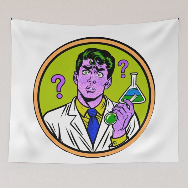 Item preview, Confused scientist designed and sold by Osher-BioArt.
