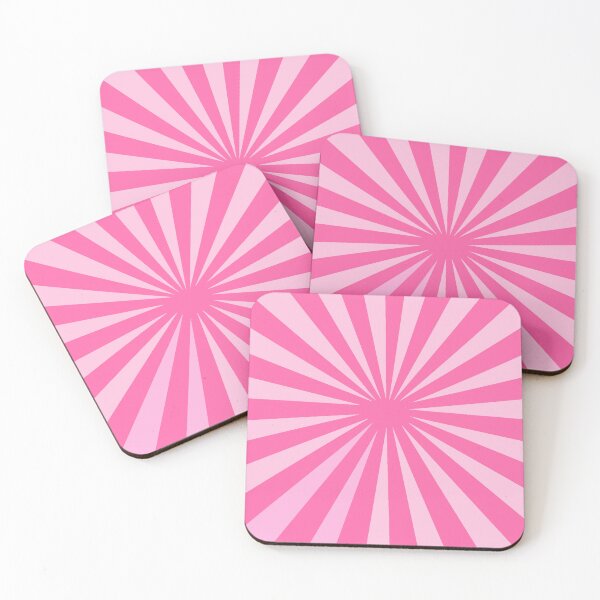 Item preview, Vibrant Pink Shades Starburst Pattern Centered Striped Line Design designed and sold by SpinklyCreations.
