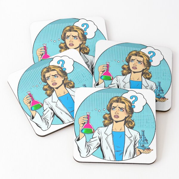 Item preview, Confused woman scientist designed and sold by Osher-BioArt.
