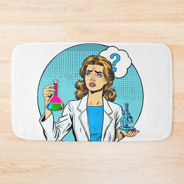 Item preview, Confused woman scientist designed and sold by Osher-BioArt.