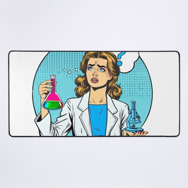 Item preview, Confused woman scientist designed and sold by Osher-BioArt.
