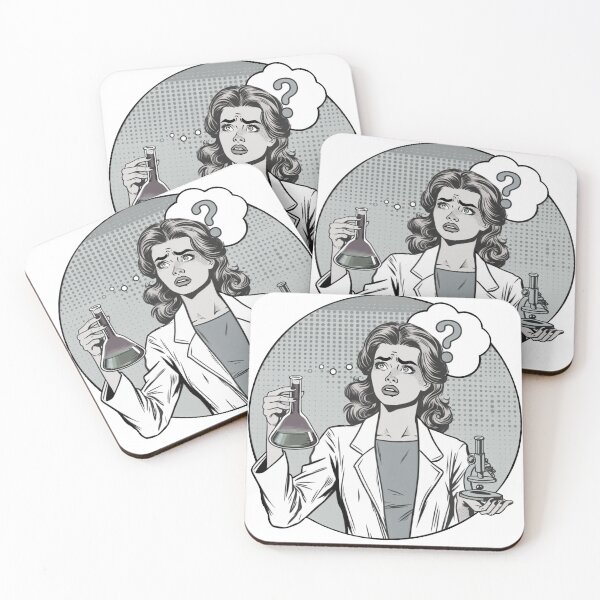 Item preview, Confused woman scientist designed and sold by Osher-BioArt.