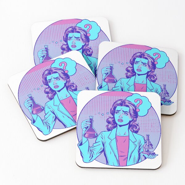Item preview, Confused woman scientist designed and sold by Osher-BioArt.