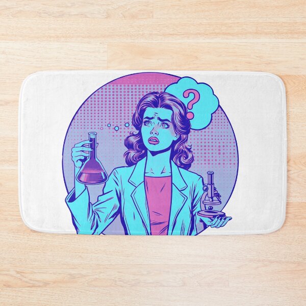 Item preview, Confused woman scientist designed and sold by Osher-BioArt.