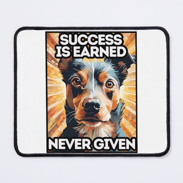 Item preview, Success Is Earned, Never Given designed and sold by AmethystStreet.