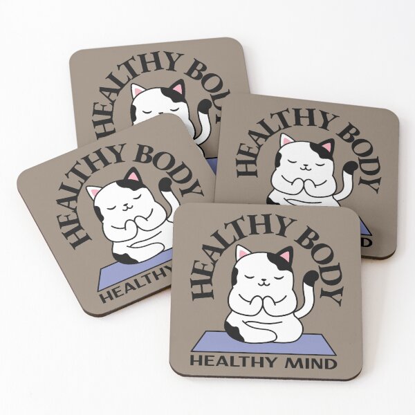Item preview, Healthy Body Healthy Mind Yoga Cat. designed and sold by Patrick J Land.
