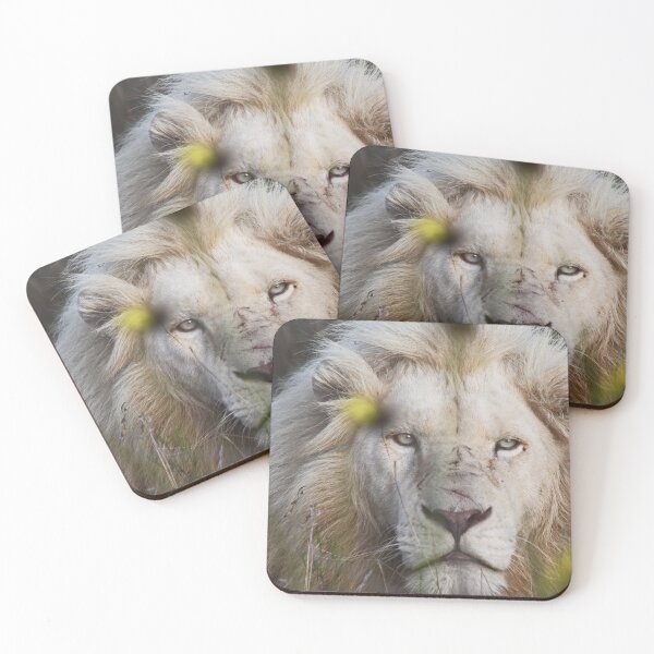 Item preview, White Lion with Blue Eyes designed and sold by ChalfontArt.