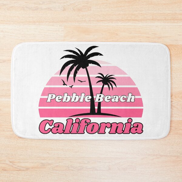 Item preview, Retro Cool Pebble Beach California Palm Tree at Sunset Souvenirs designed and sold by karmdaf.