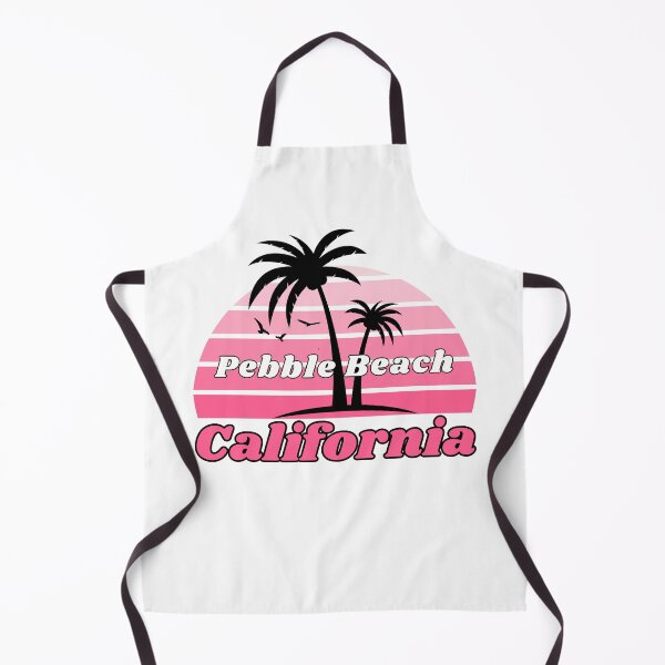Item preview, Retro Cool Pebble Beach California Palm Tree at Sunset Souvenirs designed and sold by karmdaf.