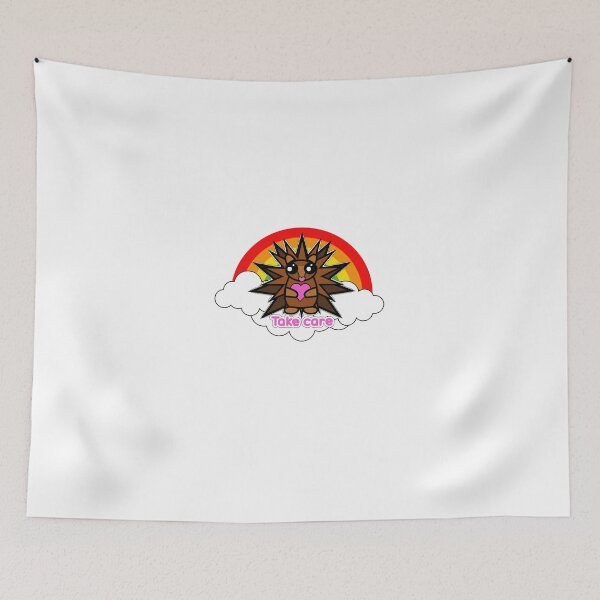 Item preview, hedgehog on rainbow designed and sold by brineB.
