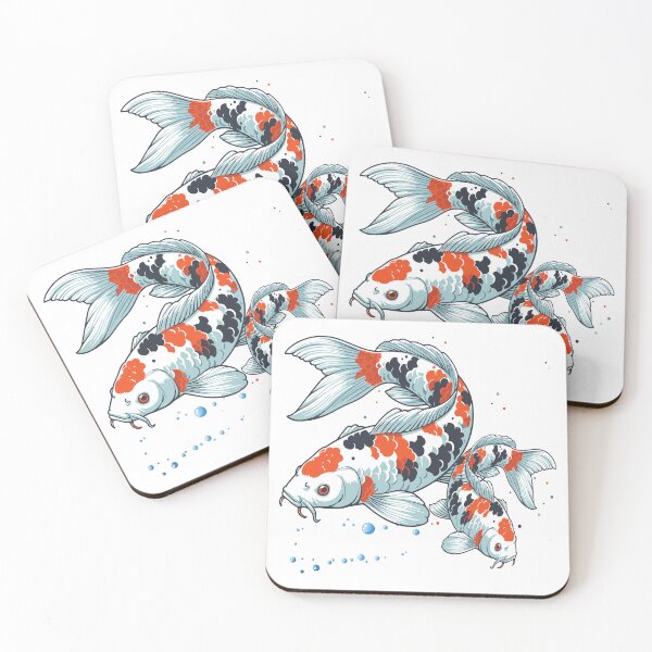 Item preview, 2 koi fish drawing designed and sold by skalihm.
