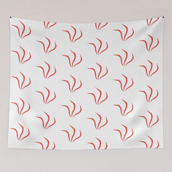 Item preview, Red Abstract flame shape Icon Art designed and sold by MagicMaker1984.