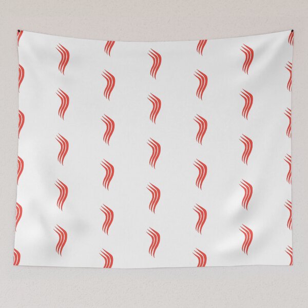 Item preview, Red Abstract flame shape Icon Art designed and sold by MagicMaker1984.