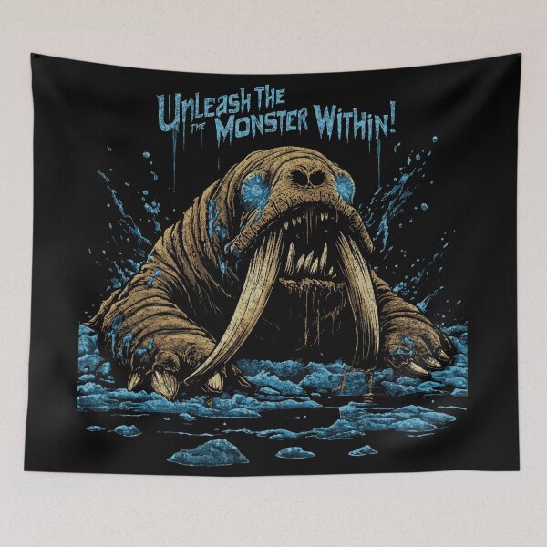 Item preview, Zombie Animal : Creepy Walrus designed and sold by Eksama Design.