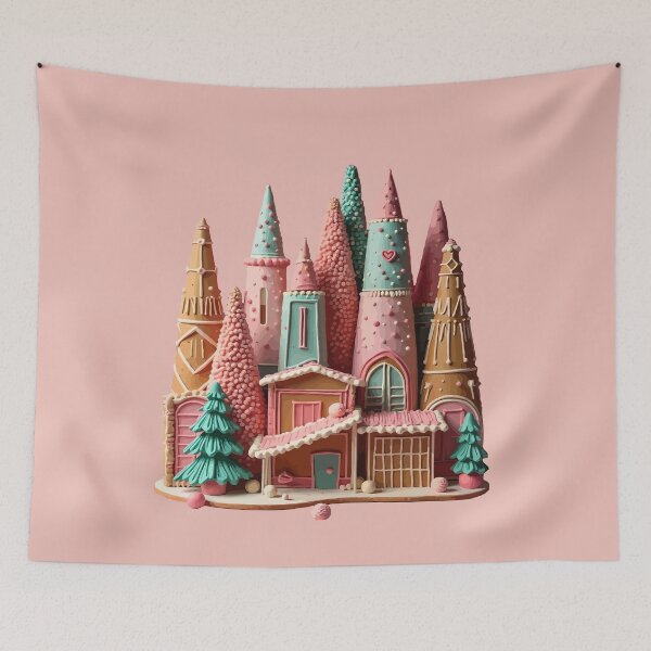 Item preview, Gingerbread Houses Kitsch Germanic Christmas Village Cut Out designed and sold by taiche.
