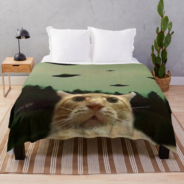 Item preview, Cat Selfie During UFO Invasion designed and sold by Grind107.