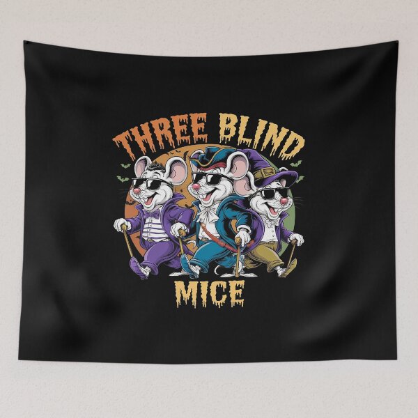 Item preview, Three Blind Mice Matching Halloween - The perfect gift for fans of Halloween, funny group costumes, and humorous illustrations. designed and sold by Zyziowsky.