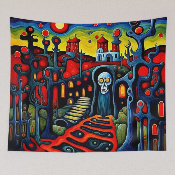 Item preview, Death in his garden designed and sold by George Hutton Hunter.