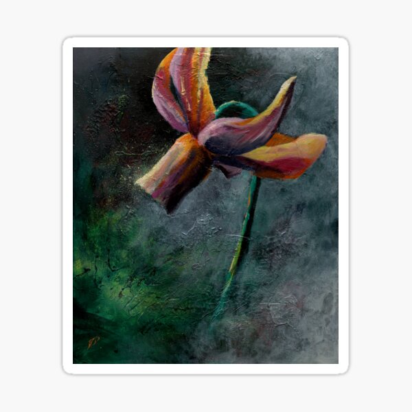Abstract Daffodil Sticker