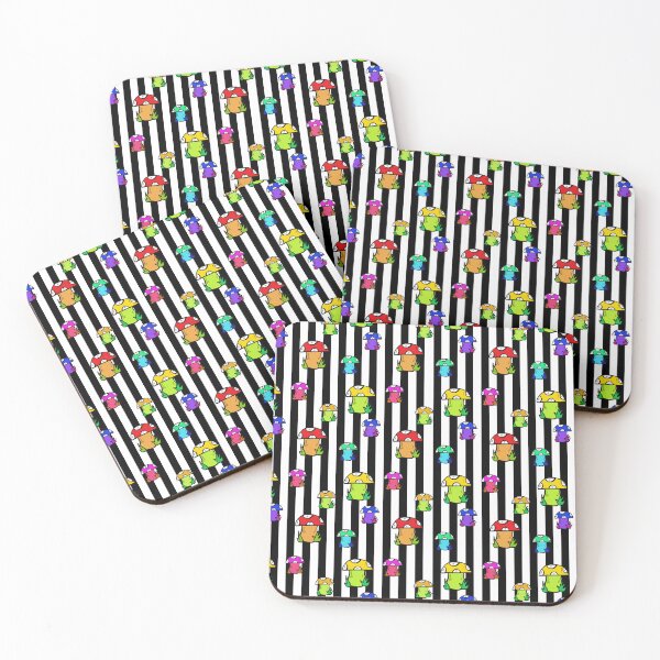 Item preview, Stripes and Mushrooms Pattern Design designed and sold by PatternTitan.