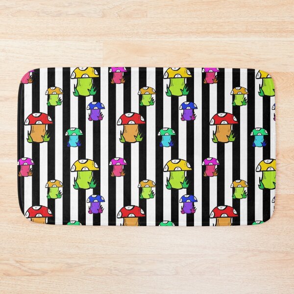 Item preview, Stripes and Mushrooms Pattern Design designed and sold by PatternTitan.