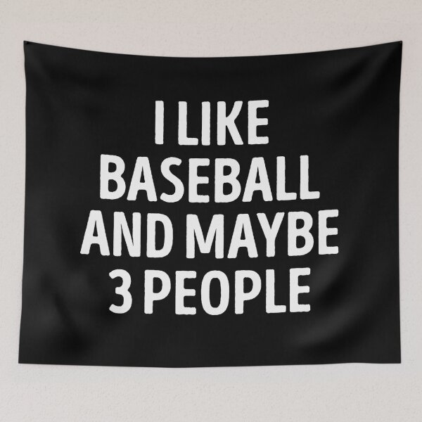 Item preview, I Like Baseball And Maybe 3 People Funny Baseball Player designed and sold by WhistleCloset.