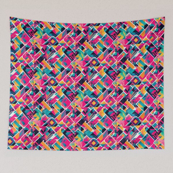 Item preview, Top geometric patterns one line new colorful strips striped art  designed and sold by Design Repo.