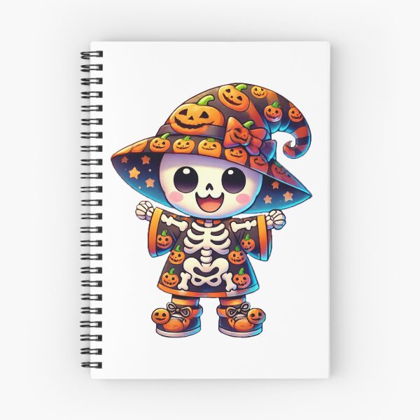 Item preview, Happy Skeleton in Pumpkin Witch Costume designed and sold by Chokhdi289shop.