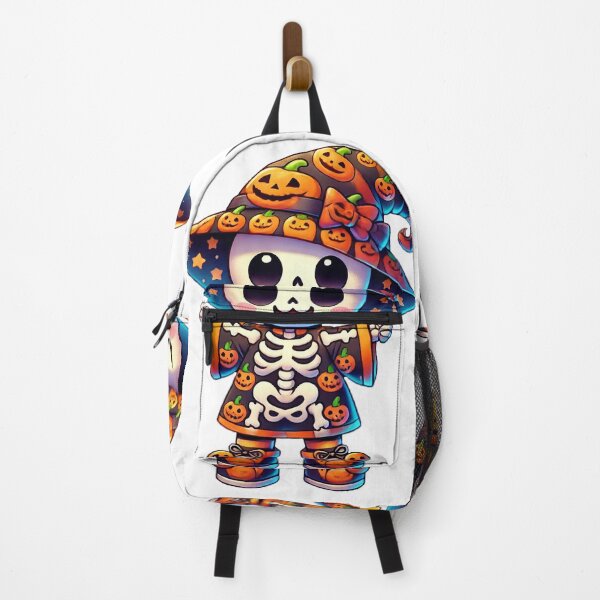 Item preview, Happy Skeleton in Pumpkin Witch Costume designed and sold by Chokhdi289shop.