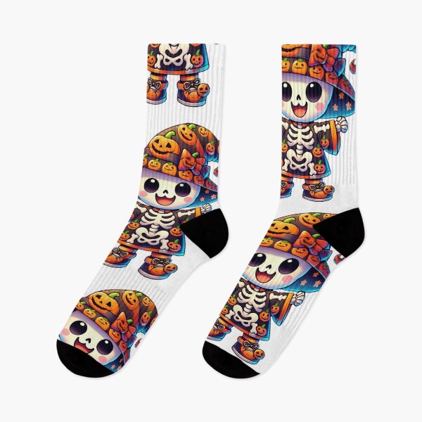 Item preview, Happy Skeleton in Pumpkin Witch Costume designed and sold by Chokhdi289shop.