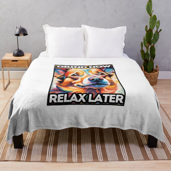 Item preview, Grind Now, Relax Later designed and sold by AmethystStreet.