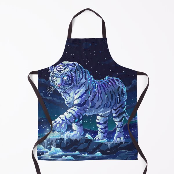 Item preview, White Tiger Pixel Art designed and sold by Kaos-Bit.