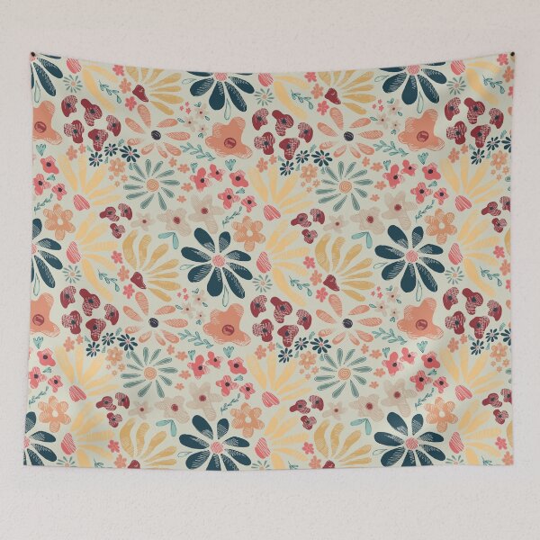 Item preview, Colourfull flower pattern designed and sold by Elia309.