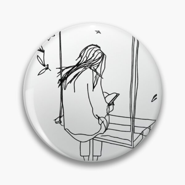 Item preview, Girl Reading on a Swing designed and sold by MarkLines.