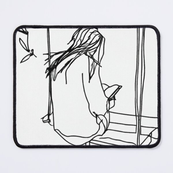 Item preview, Girl Reading on a Swing designed and sold by MarkLines.