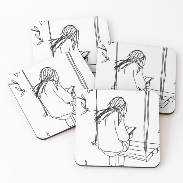 Item preview, Girl Reading on a Swing designed and sold by MarkLines.