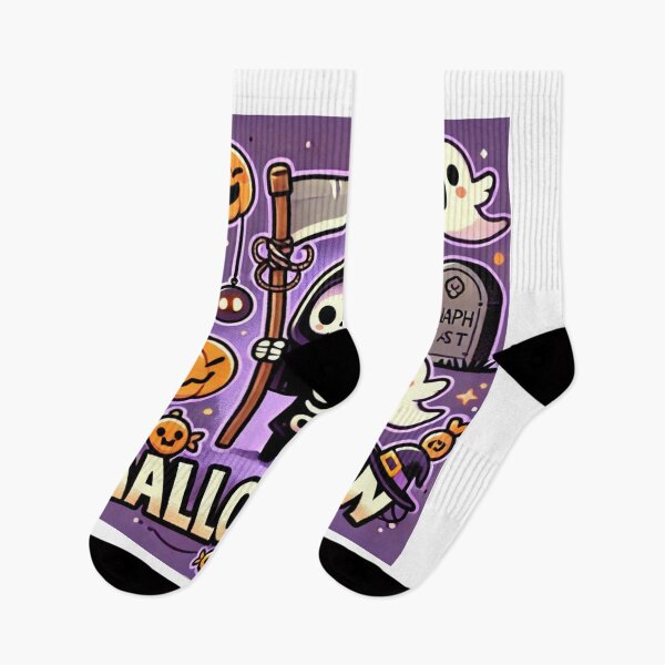 Item preview, Cute Grim Reaper Halloween Illustration designed and sold by PixelMuse2024.