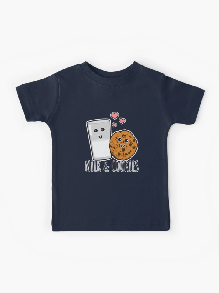  Milk and Cookies Graphic T-Shirt : Clothing, Shoes