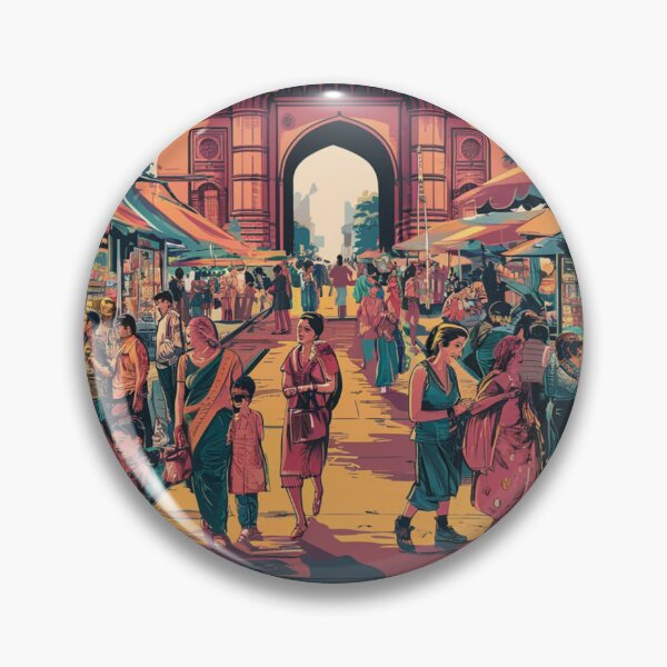Item preview, Mumbai Vintage Travel Poster designed and sold by TravelerRat.