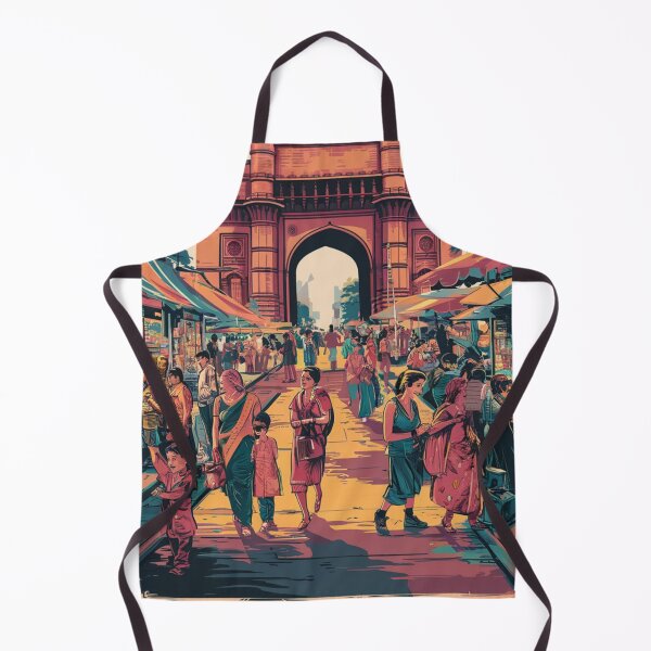 Item preview, Mumbai Vintage Travel Poster designed and sold by TravelerRat.